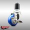 Service Caster 3 Inch 316SS Blue Polyurethane Swivel 1-7/8 Inch Expanding Stem Caster Brake SCC-SS316EX20S314-PPUB-BLUE-TLB-178 - alternate 4